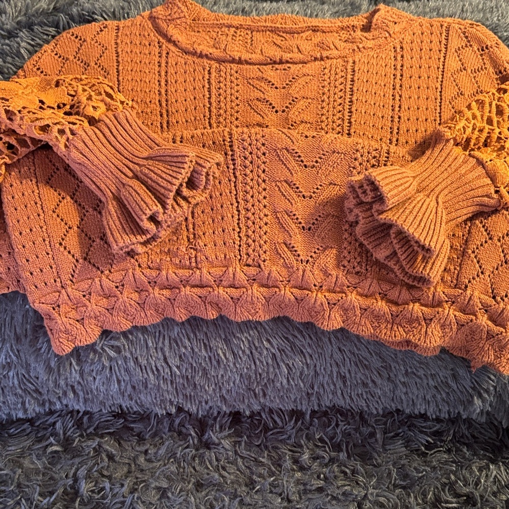 Source Unknown Rust Sweater - Crew Neck - Picture 7 of 8